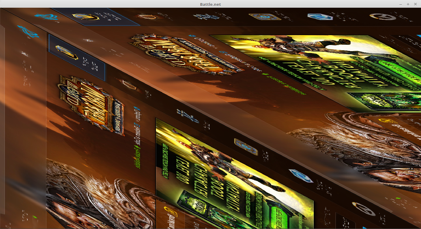 Battle.net rendered poorly